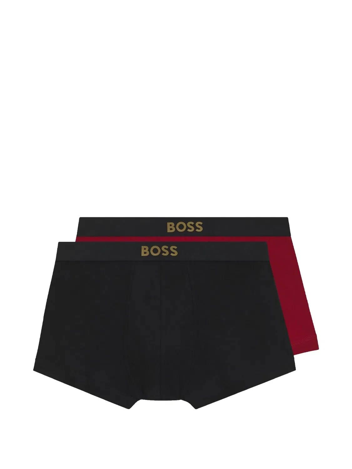 Трусы-брифы из хлопка, черные (2 шт.) BOSS, черный