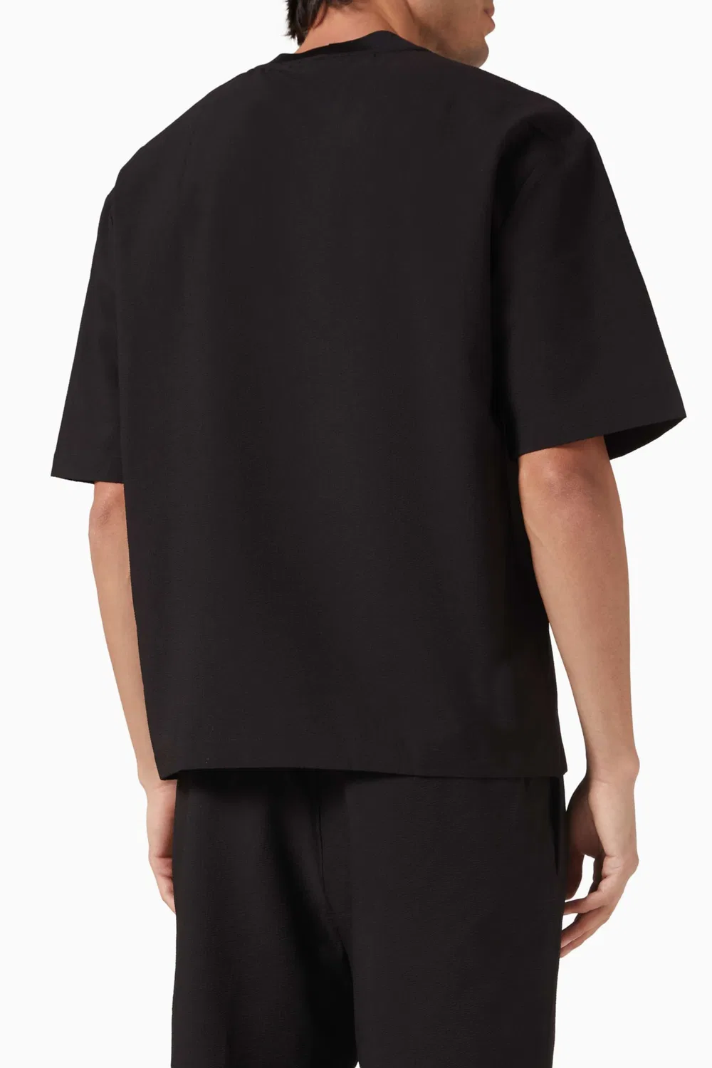 Футболка свободного кроя Boxy T-Shirt Emporio Armani, черный — фото 3