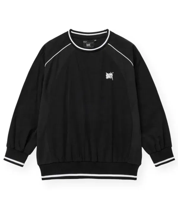 Детский свитшот с вязаным принтом 20th Anniversary, Brownbreath Kids, черный — фото 3