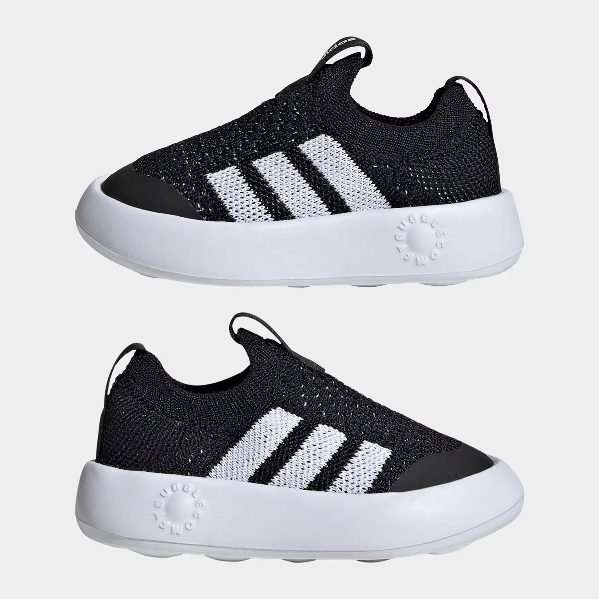 Детская обувь для мальчиков с легкой подошвой Bubblecomfy Adidas, Core Black Ftwr White Core Black — фото 3