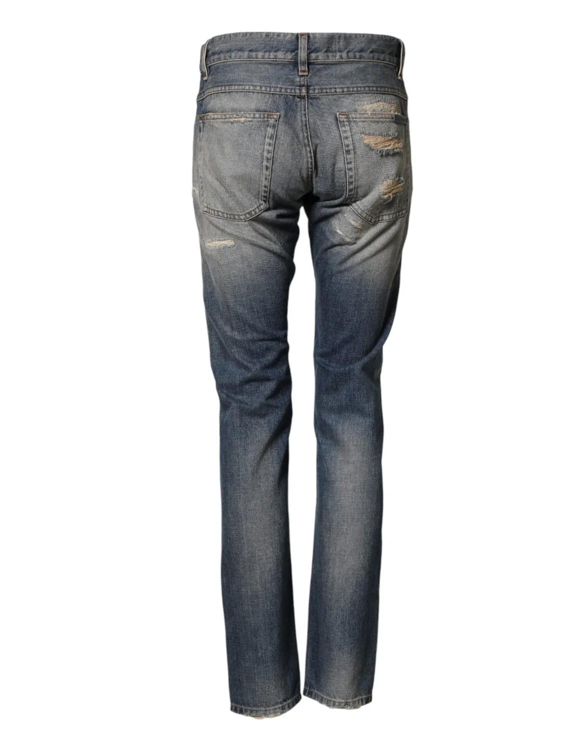 Мужские джинсы скинни с потертостями Skinny Jeans Dolce & Gabbana, Blue — фото 3