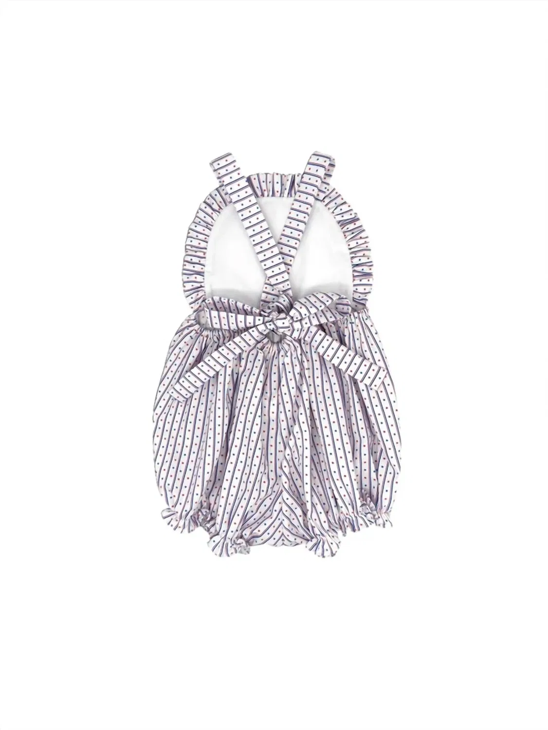 Детский боди-комбинезон с оборками Margaux Bubble Lullaby Set, Red/White/Blue — фото 2