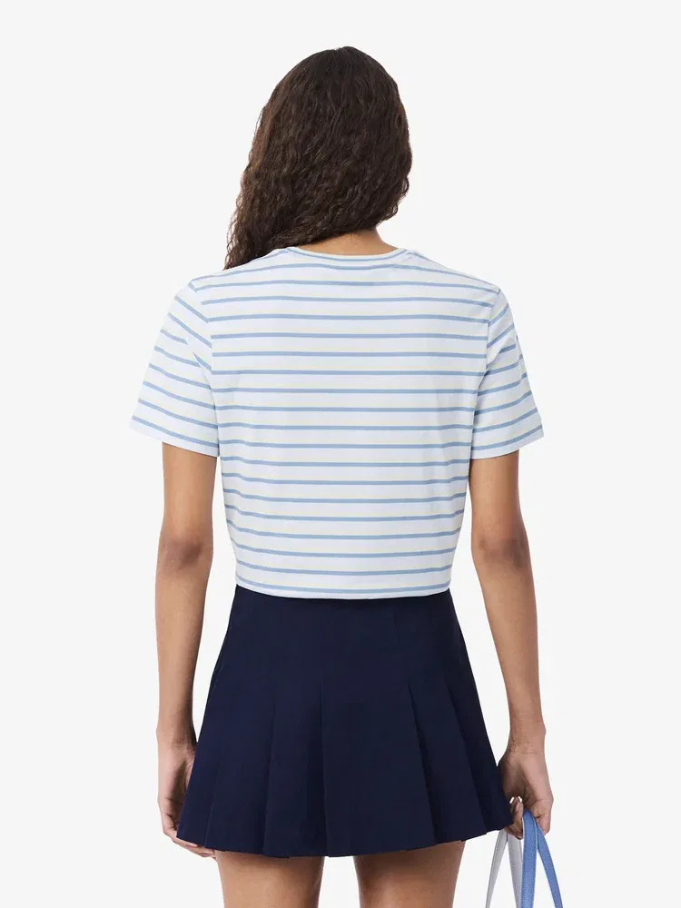 Футболка LACOSTE Multi Stripe, синяя — фото 3