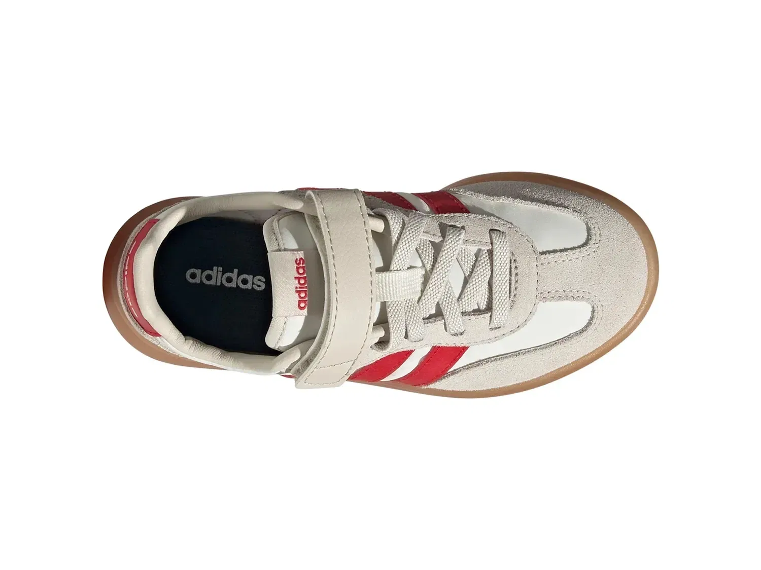 Кроссовки на шнурках с липучкой Barreda Decode, adidas, белый — фото 3