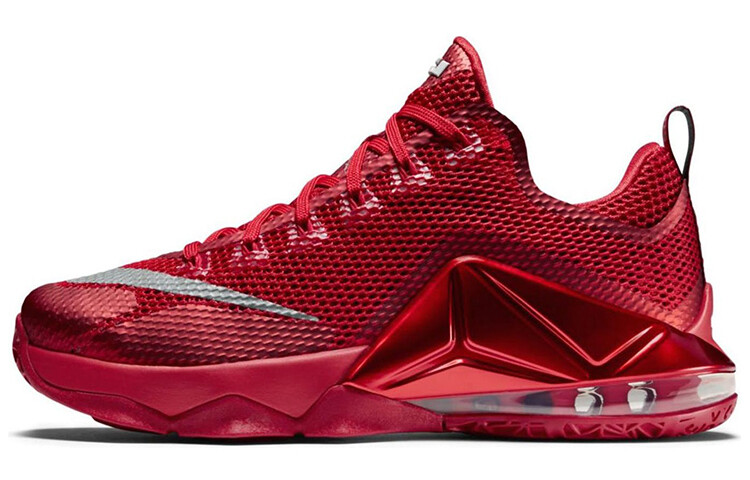

Баскетбольные кроссовки Lebron 12 мужские с низким верхом университетские красные/светоотражающие серебристые/спортивные красные/черные Nike