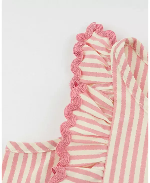 Детский топ для девочек с рюшами Millie Ruffle Oh Baby!, Faded Pink — фото 3
