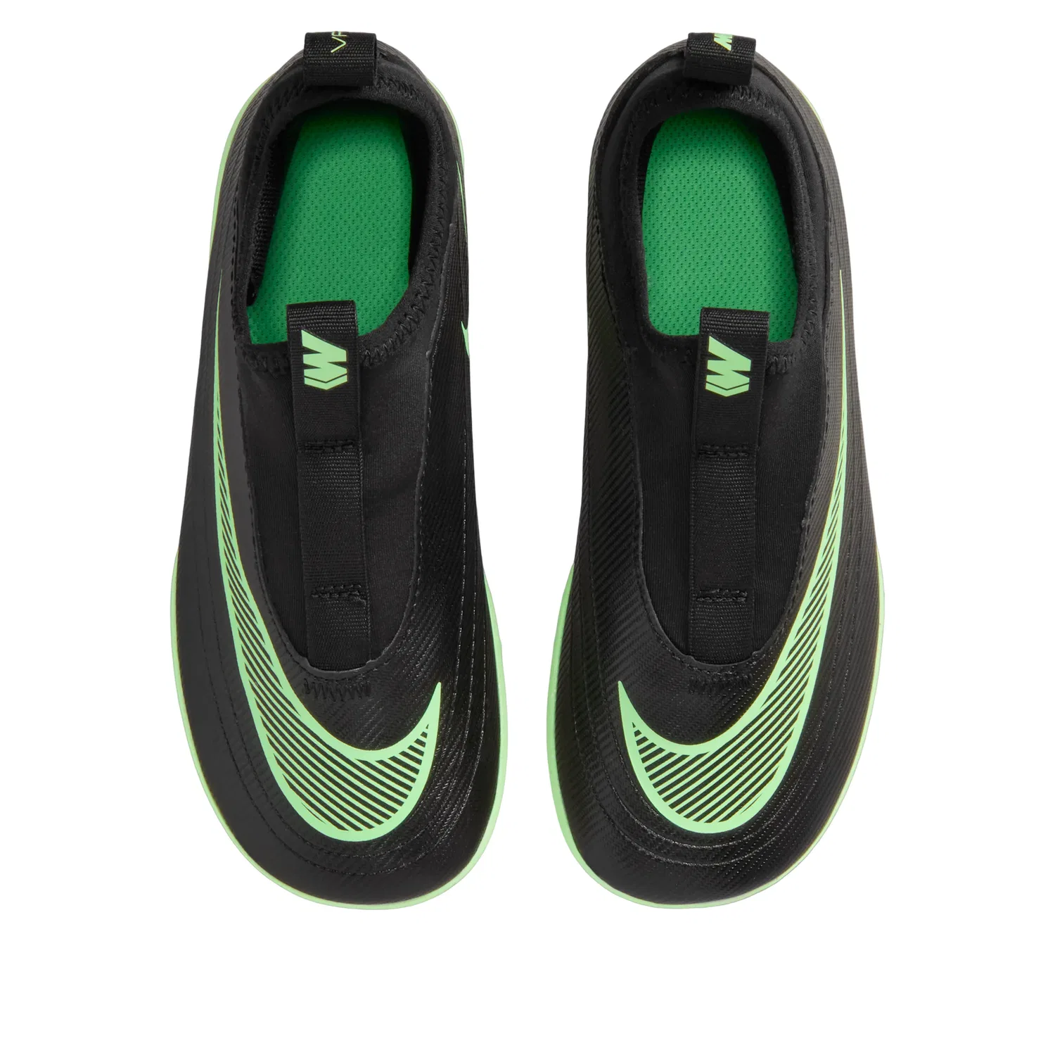 Детские кроссовки с текстильным верхом Mercurial Vapor 17 Club 'Black Illusion Green' Nike, Black/Illusion Green — фото 2