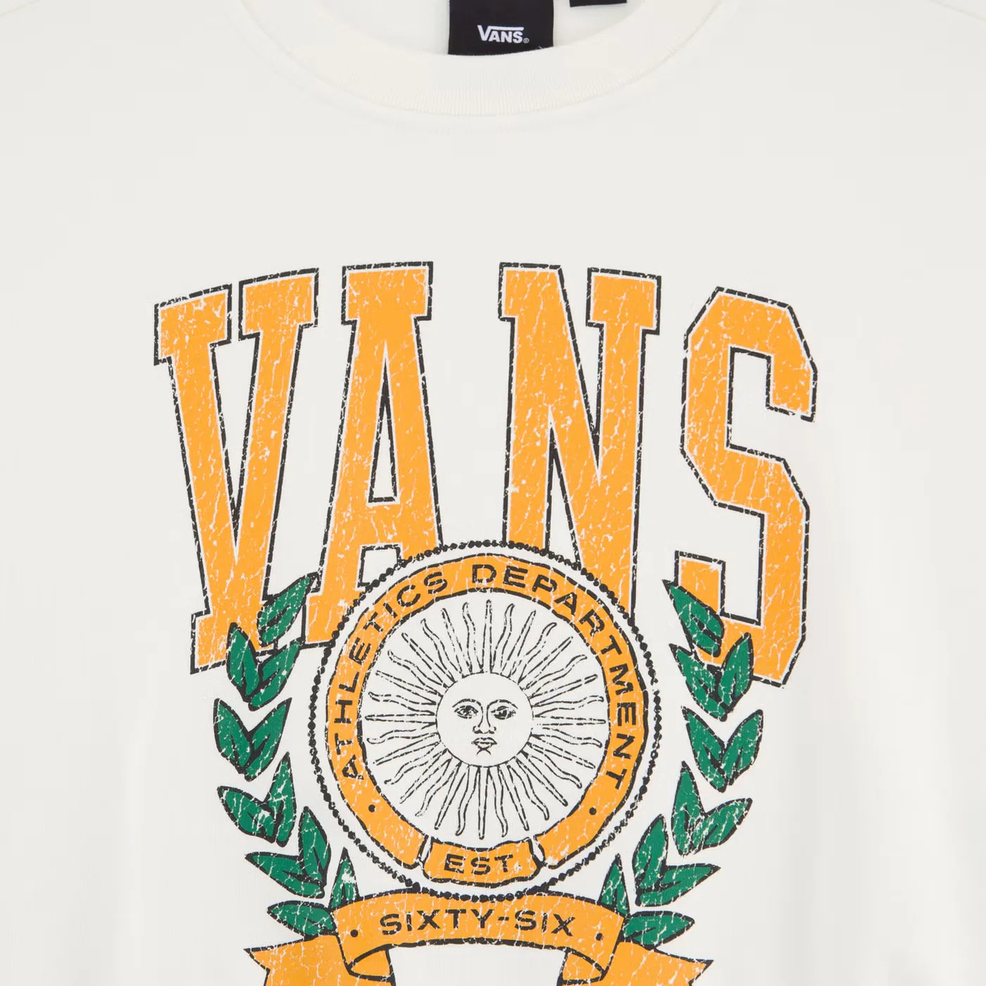 Свитшот с принтом First Team Vans, белый — фото 3