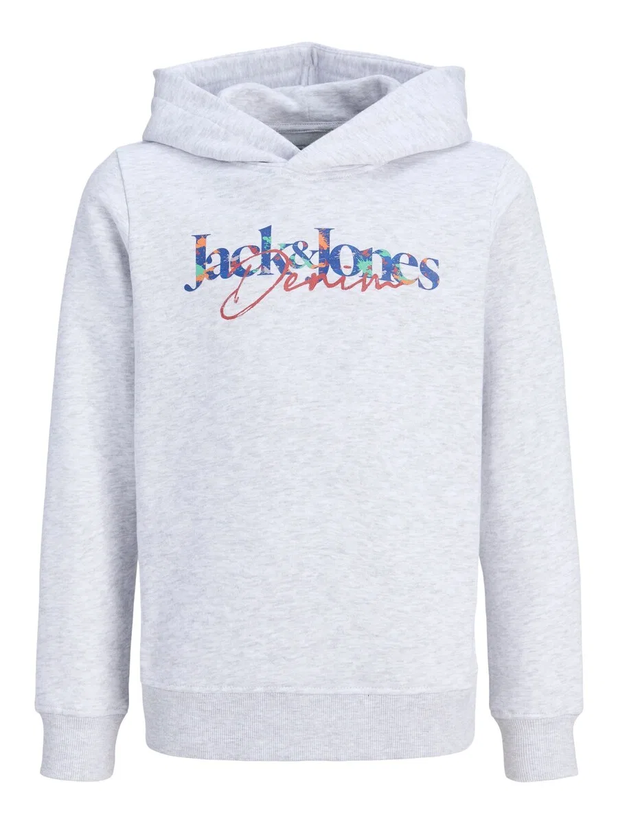 Детская толстовка Jack & Jones Junior 'JJTOM' в бело-пятнистом цвете