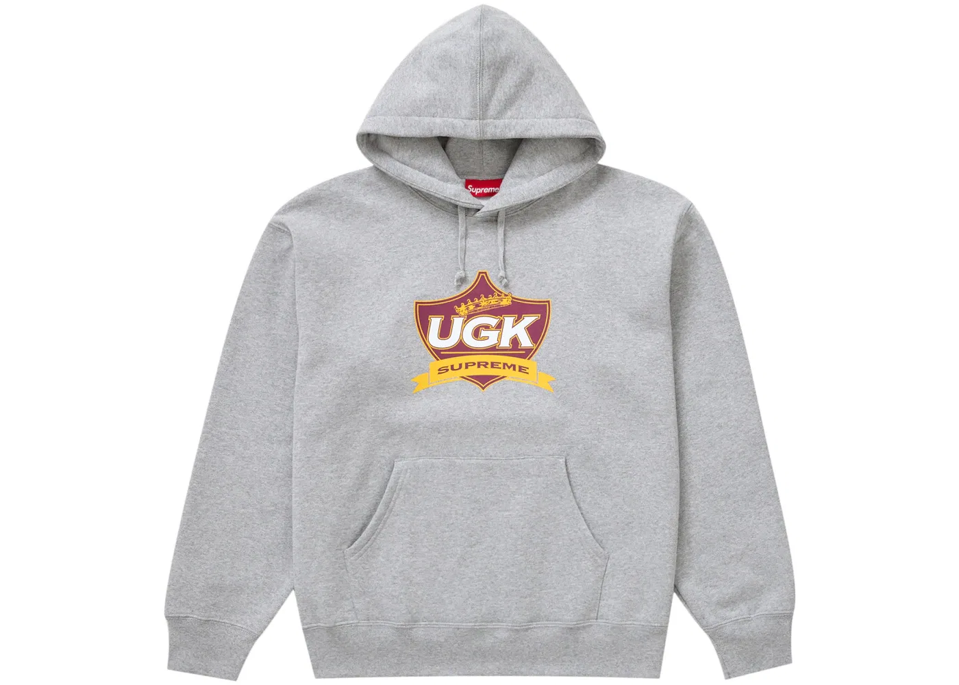 Мужской худи с капюшоном Supreme UGK, Heather Grey
