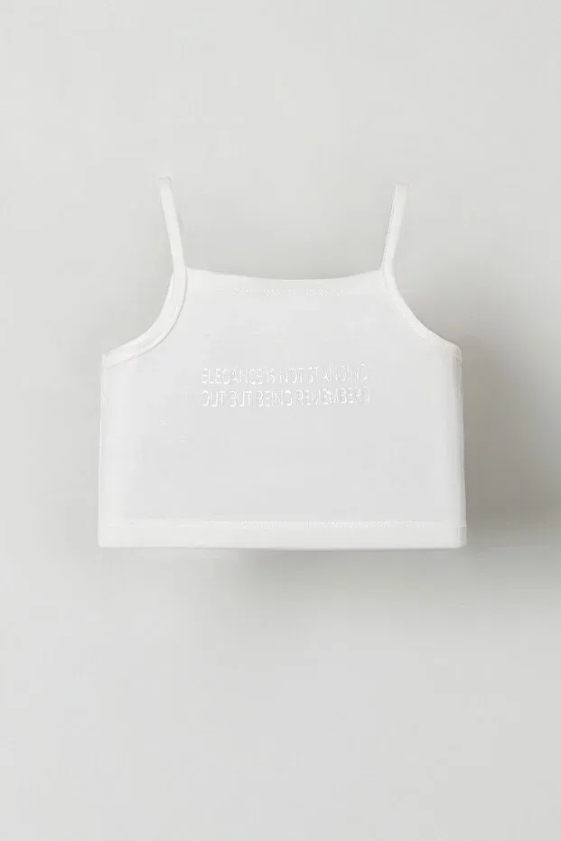 Детская футболка для девочек хлопковая Basics Hausekids, Ecru