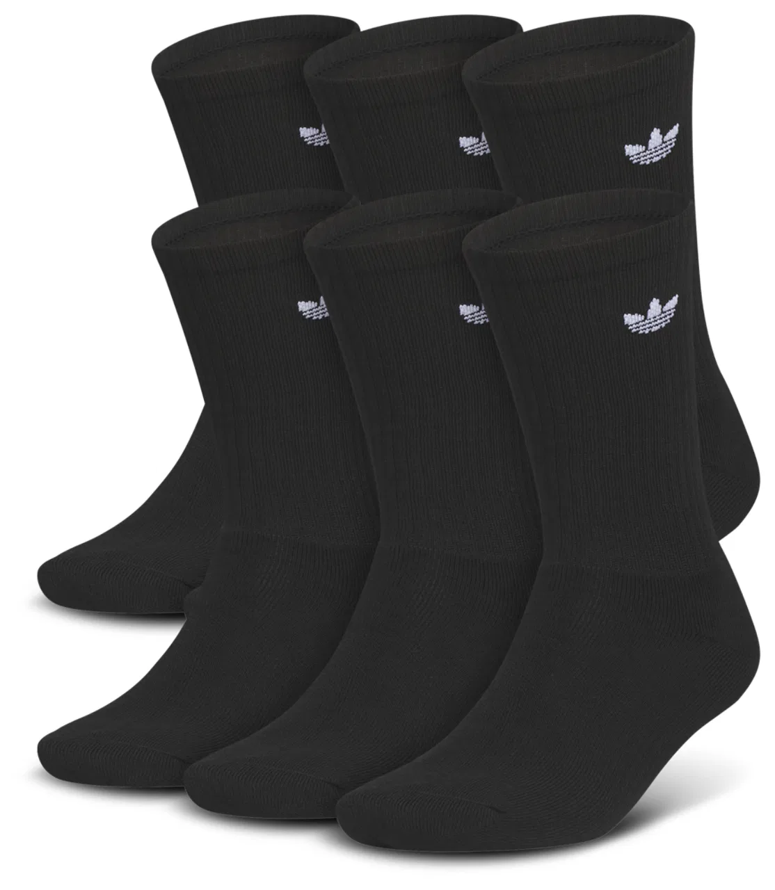 Носки 6 Pack Crew Socks Adidas, черный