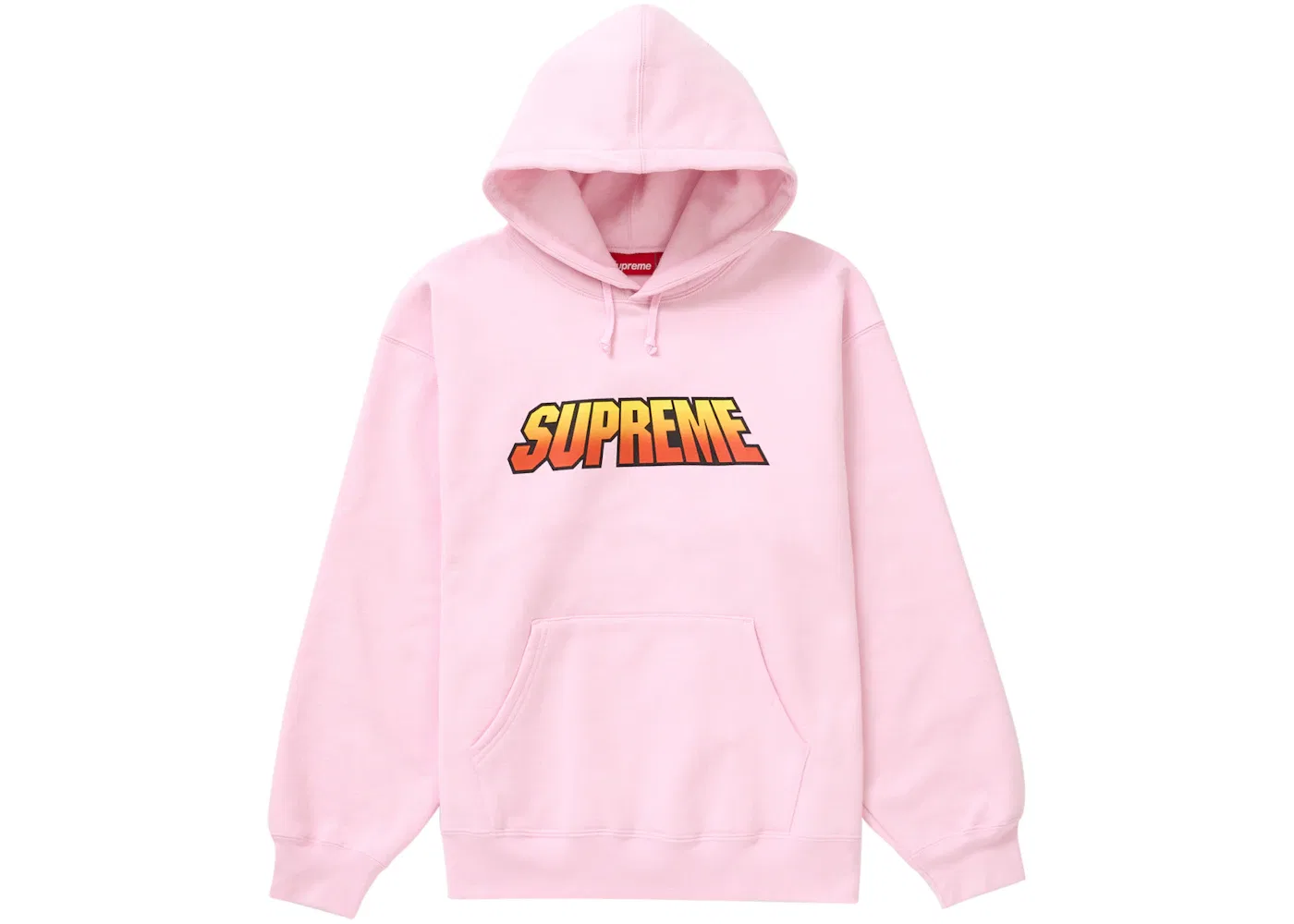 Мужская худи с градиентным принтом Supreme, Light Pink