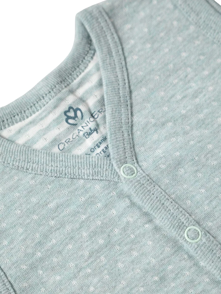 Детский жилет OrganicEra 'OrganicEra Organic Baby Vest' в цвете аквамарин — фото 3