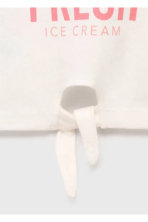 Детская футболка с принтом Snoopy Mango Baby, Off White — фото 3