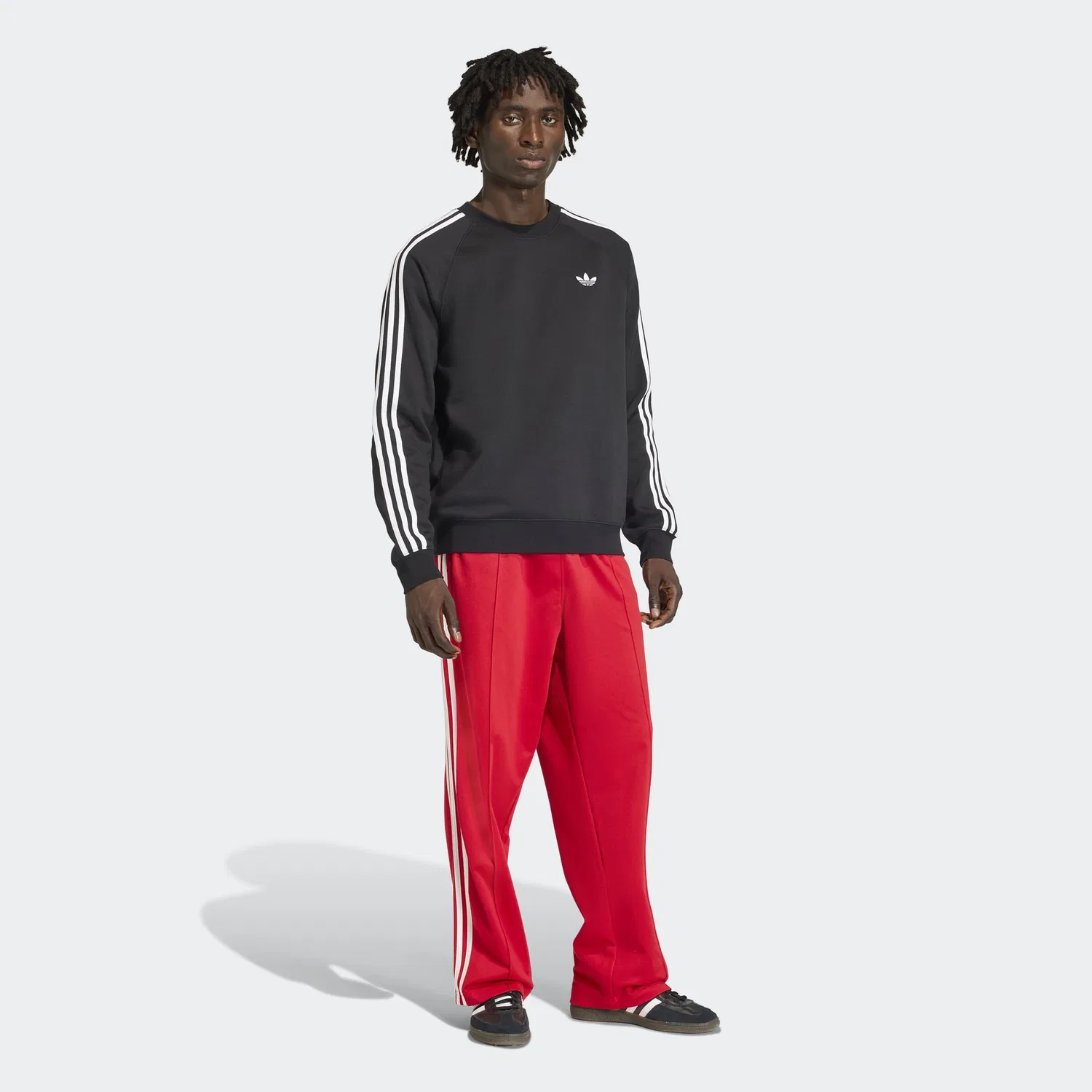 Спортивные брюки Adidas Originals свободного кроя оранжево-красного цвета