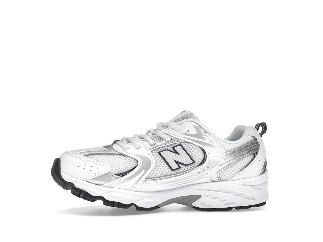 Детские кроссовки Lifestyle New Balance 530 Bungee, White/Natural Indigo/Silver Metallic — фото 3