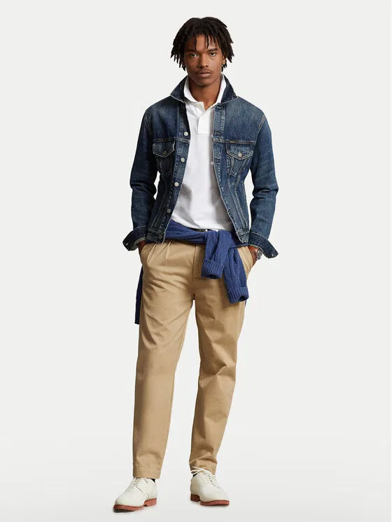 Поло custom slim fit Core Replen Polo Ralph Lauren, белый — фото 2