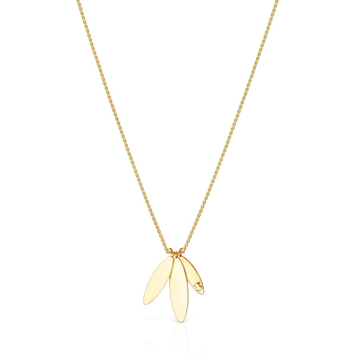 

Колье Tous Fragile Nature Laurel Leaf, позолоченное серебро