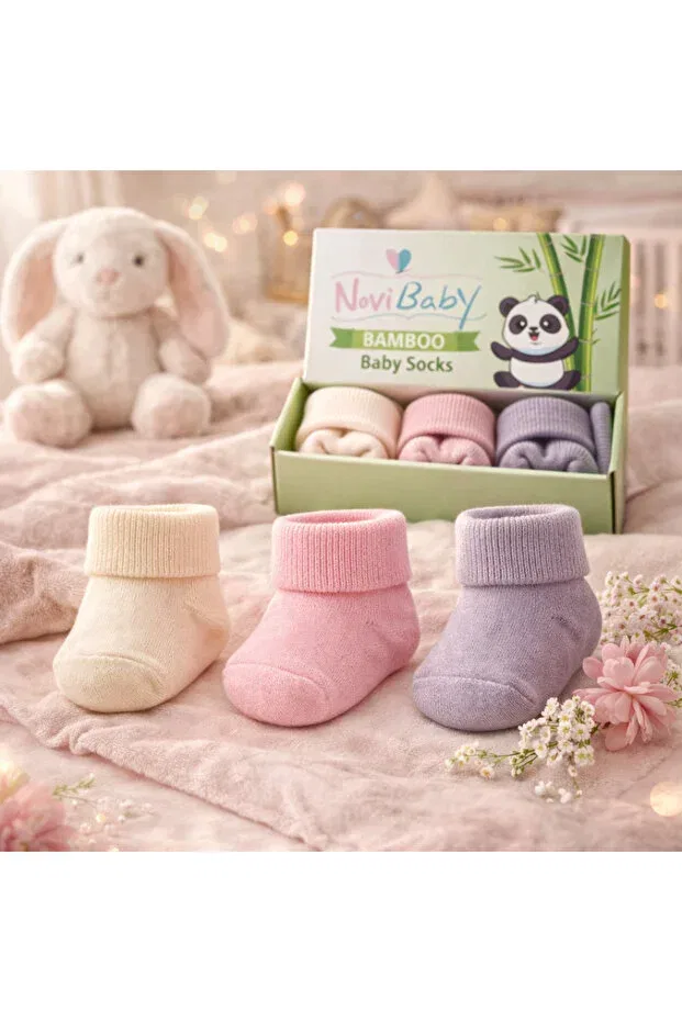 Детский набор носков из бамбука для новорожденных New Year's Eve Glam Novibaby, Sweet