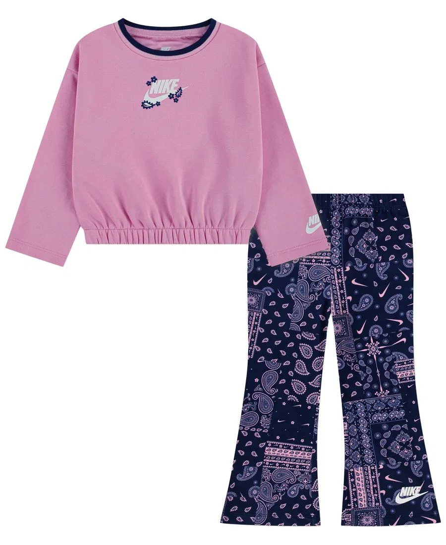 Комплект из топа и леггинсов с принтом Retro Remix Nike, Pink