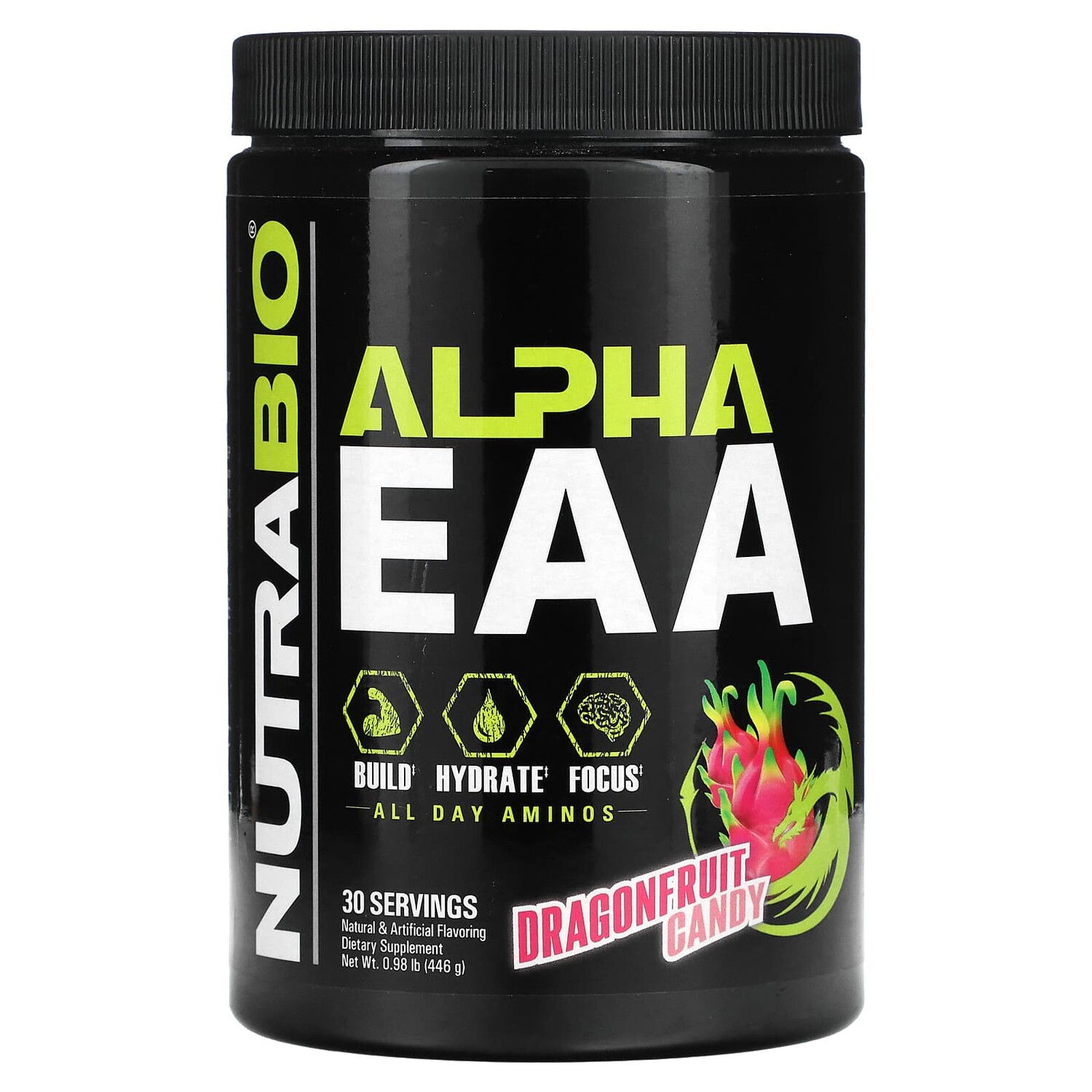 

Добавка Nutrabio Labs Alpha EAA, конфеты из драконьего фрукта, 446 г