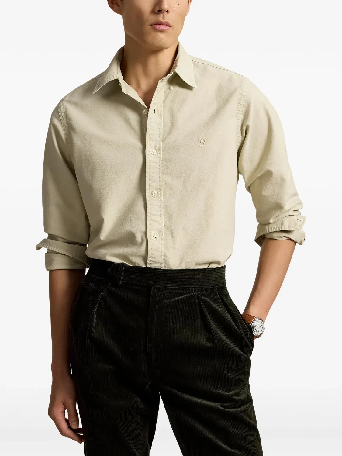 Рубашка из оксфорда, 100% хлопок Polo Ralph Lauren, нейтральные — фото 2