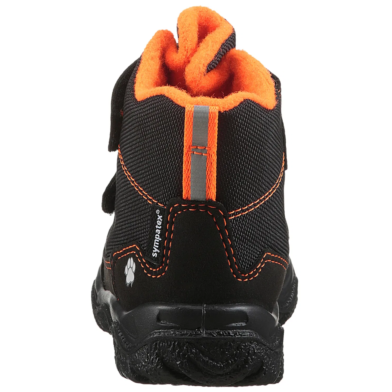 Детские зимние ботинки-снегоступы с мембраной Sympatex Superfit, Black-Orange — фото 4