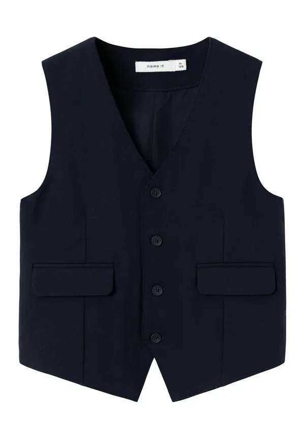 Жилет с V-образным вырезом Waist regular fit Name It, Dark Sapphire, темный сапфир