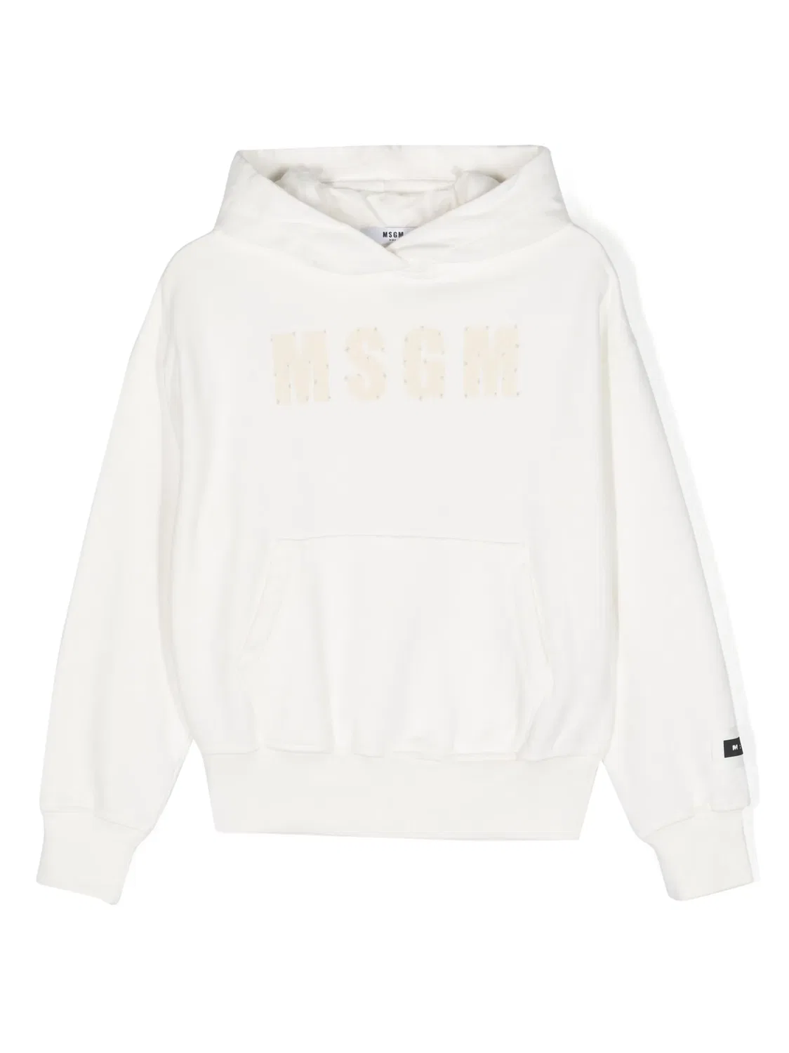 Худи с Логотипом и Истиранием MSGM, белый