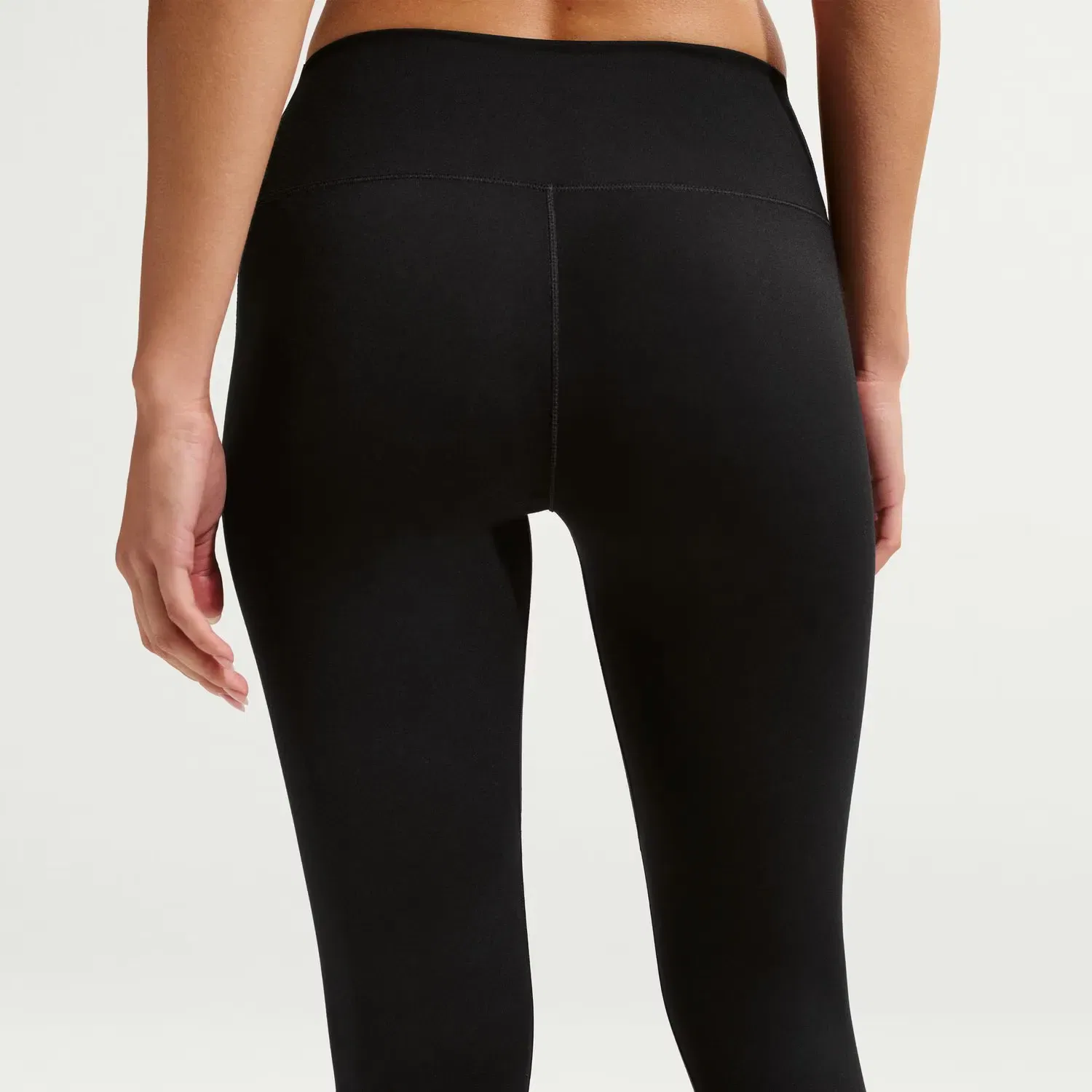 Женские леггинсы 7/8 с высокой посадкой Nike Dri-FIT One HR, Черный — фото 4