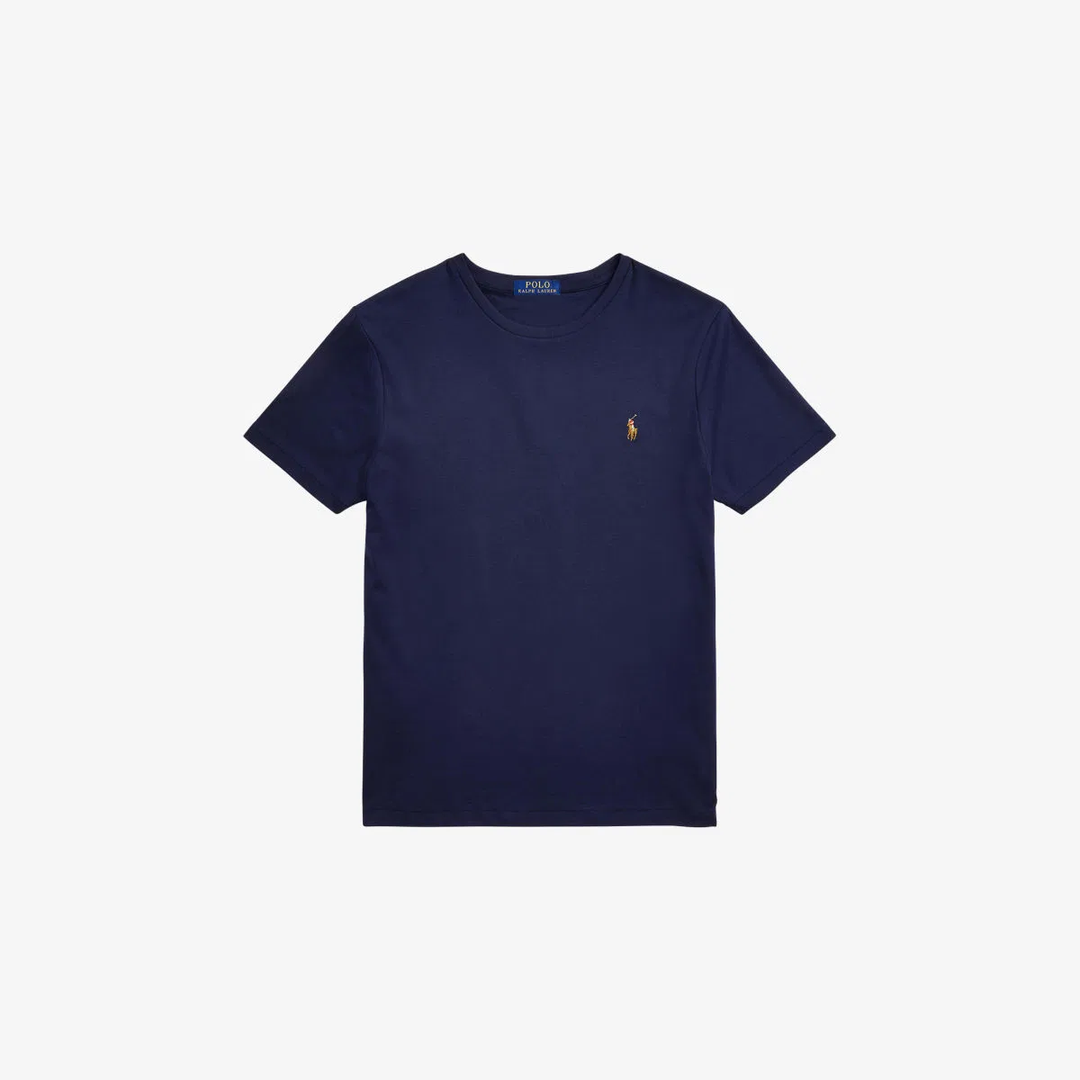 Футболка из хлопкового трикотажа с короткими рукавами и вышитым логотипом Polo Ralph Lauren