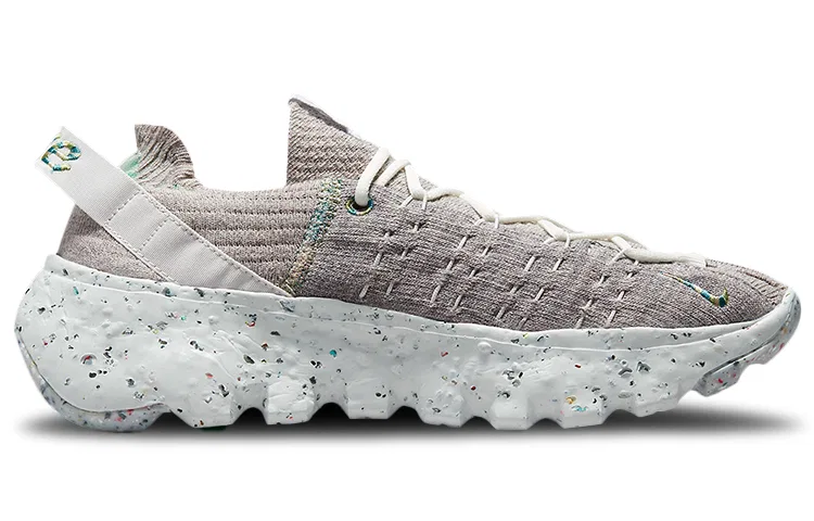 Женские кроссовки из переработанных материалов Space Hippie 04 Photon Dust Mean Green Nike, Photon Dust/Mean Green — фото 3