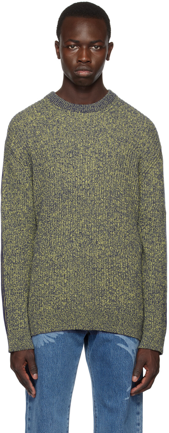 

Желто-фиолетовый свитер с меланжевым узором PS by Paul Smith