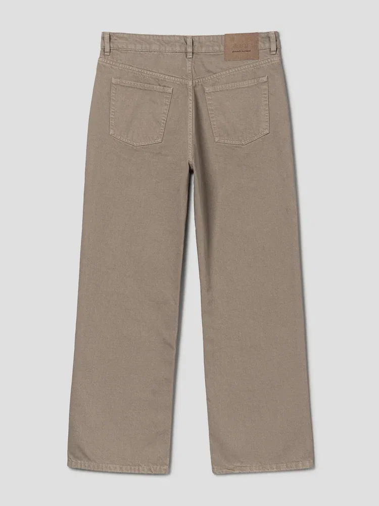 Джинсы Large Fit AMI PARIS, Beige Taupe — фото 4