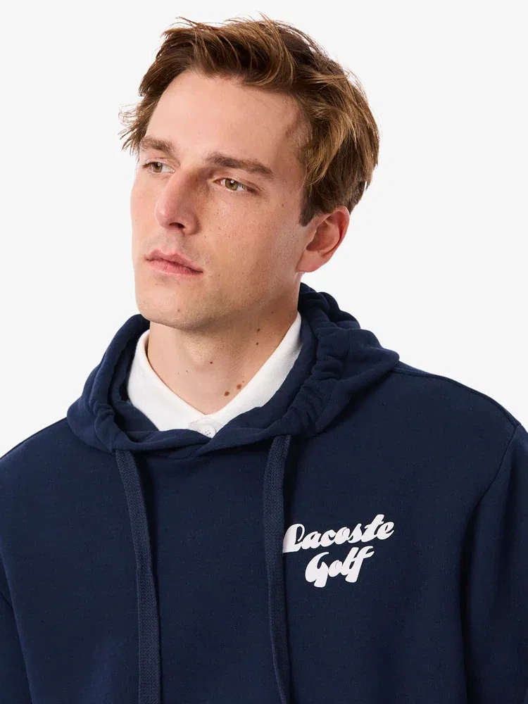 Свитшот с капюшоном графический мужской LACOSTE, Navy — фото 2