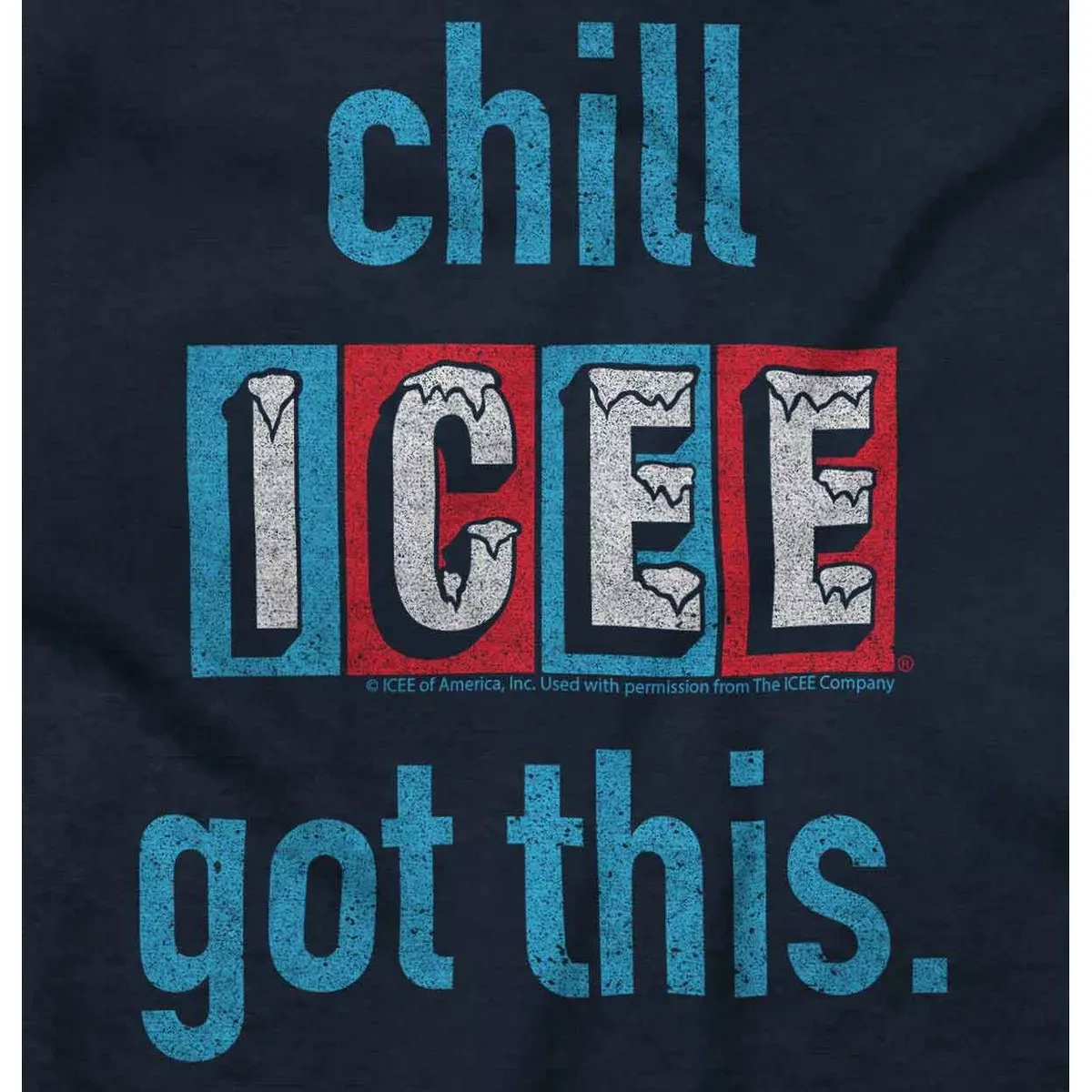 Детский боди-комбинезон с коротким рукавом ICEE Logo Chill I Got This Baby Romper Brisco Brands, Navy — фото 2