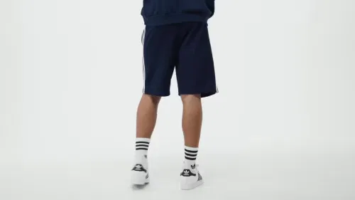 Мужские шорты с кулиской 3-Stripes Adidas Originals, Night Indigo/белый — фото 2