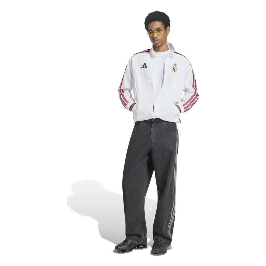 Спортивная куртка с капюшоном Real Madrid Home Anthem Jacket adidas, Белый — фото 4