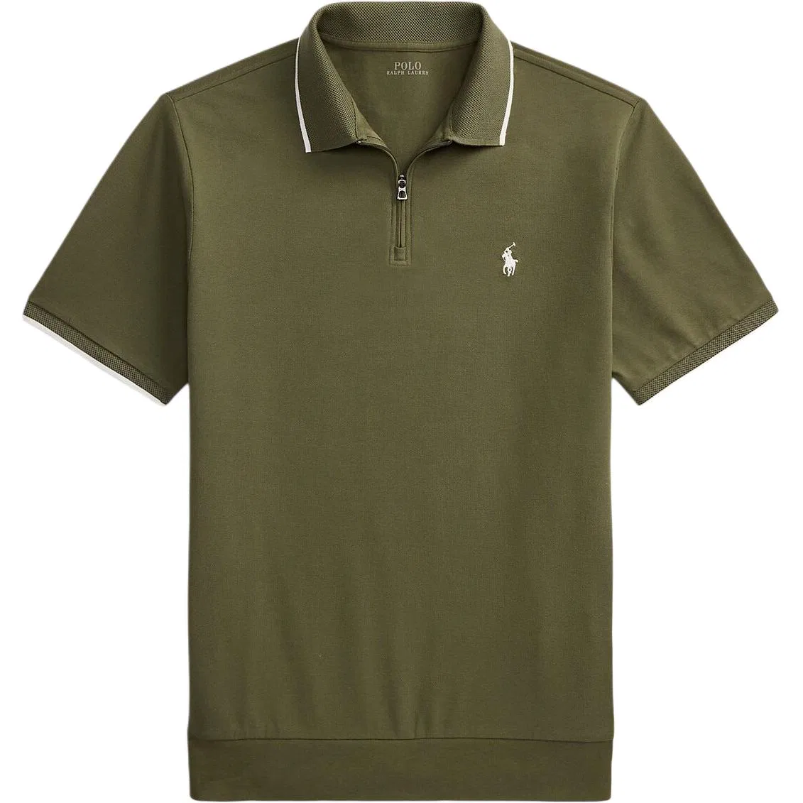 Мужская футболка-поло с воротником, олива, Polo Ralph Lauren