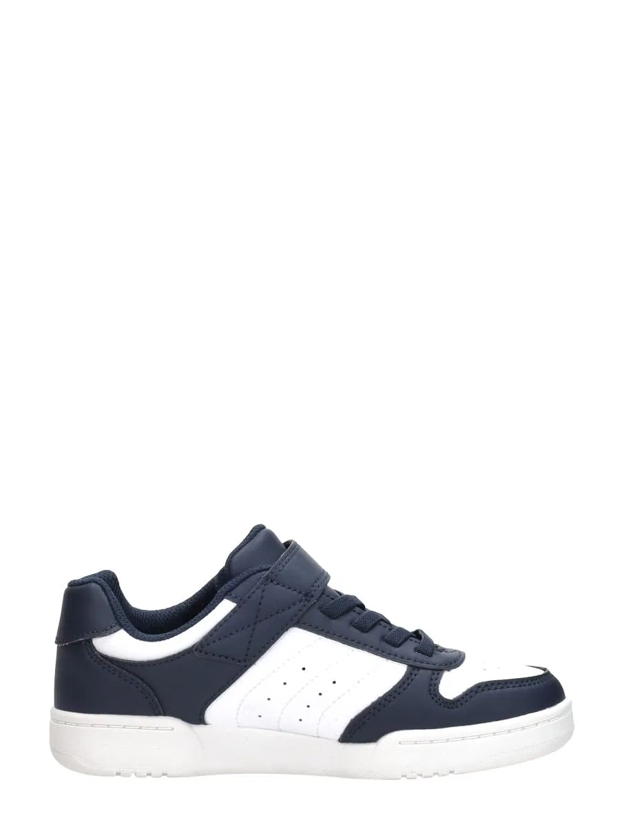 Детские кроссовки для мальчиков с перфорацией Skechers Quick Street, Navy Blue White — фото 4