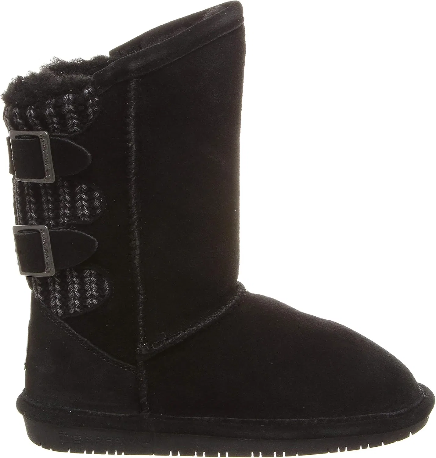 Детские ботинки для девочек с замшевым верхом Boshie BEARPAW, Black — фото 4
