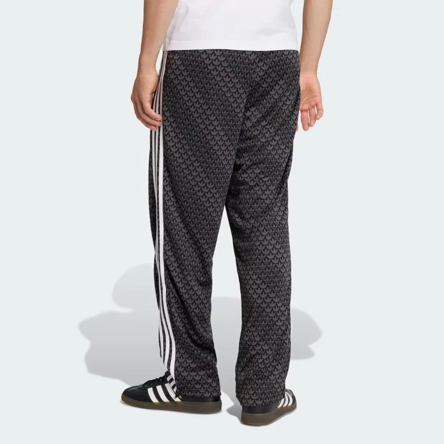 Спортивные штаны свободного кроя с принтом Monogram adidas, Серый — фото 2