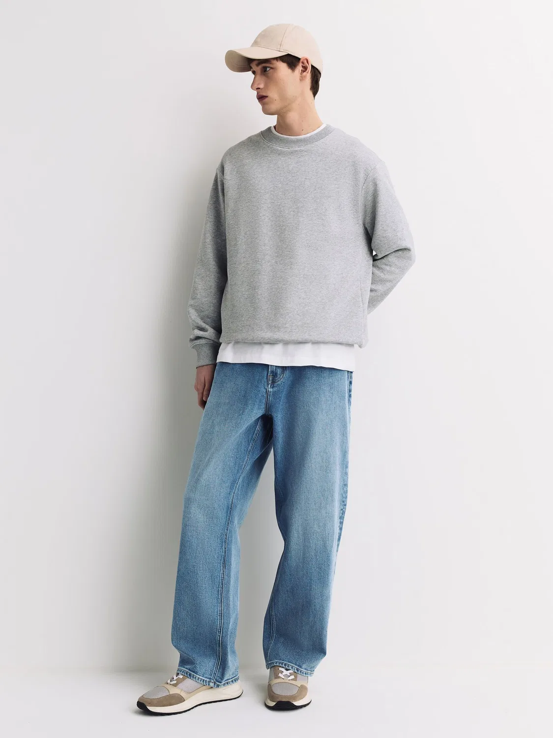 Джинсы Baggy Fit Light Blue Denim Next, Light Blue Denim — фото 2
