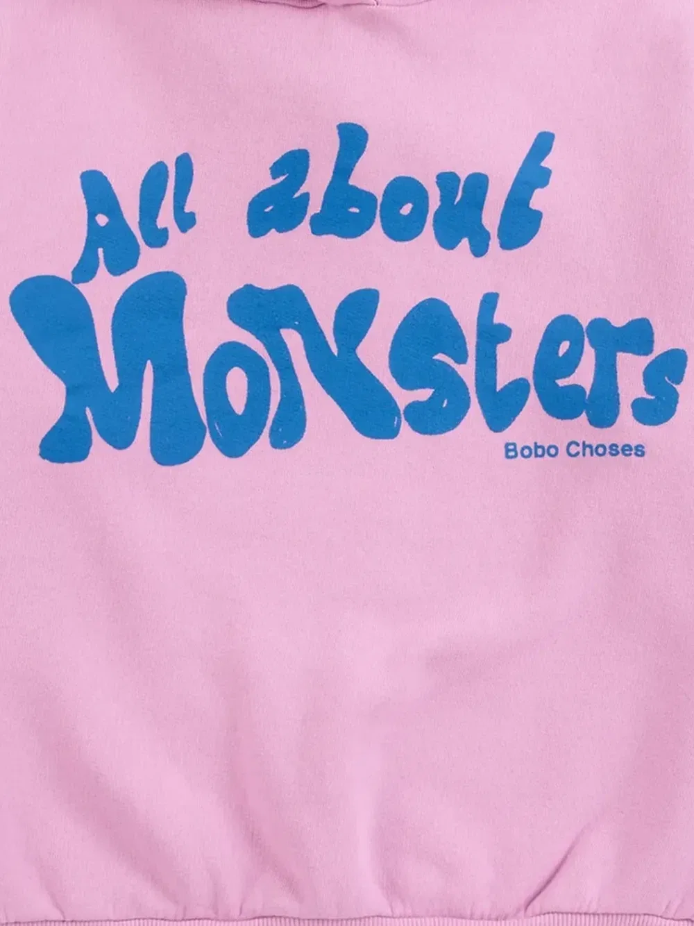 Худи с принтом логотипа "All About Monsters" Bobo Choses, розовый — фото 2