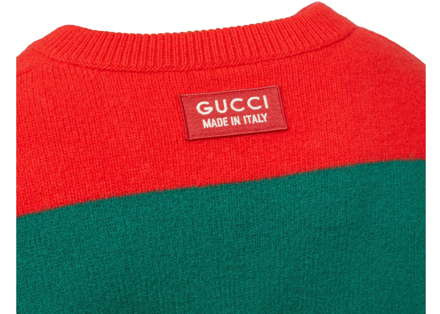 Мужской джемпер с полосками Gucci, Red/Green — фото 2