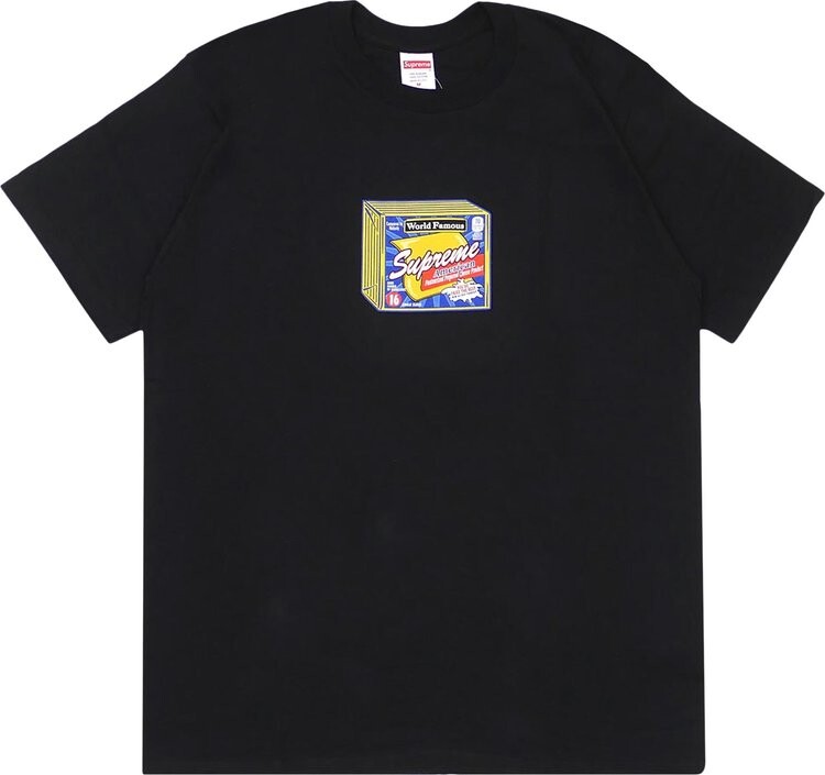 

Футболка Supreme Cheese Tee 'Black', черный