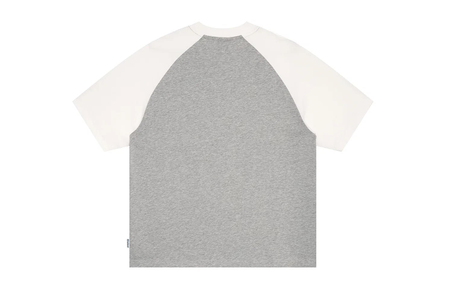 Детская футболка с круглым вырезом прямого кроя F426, Heather Gray White — фото 4