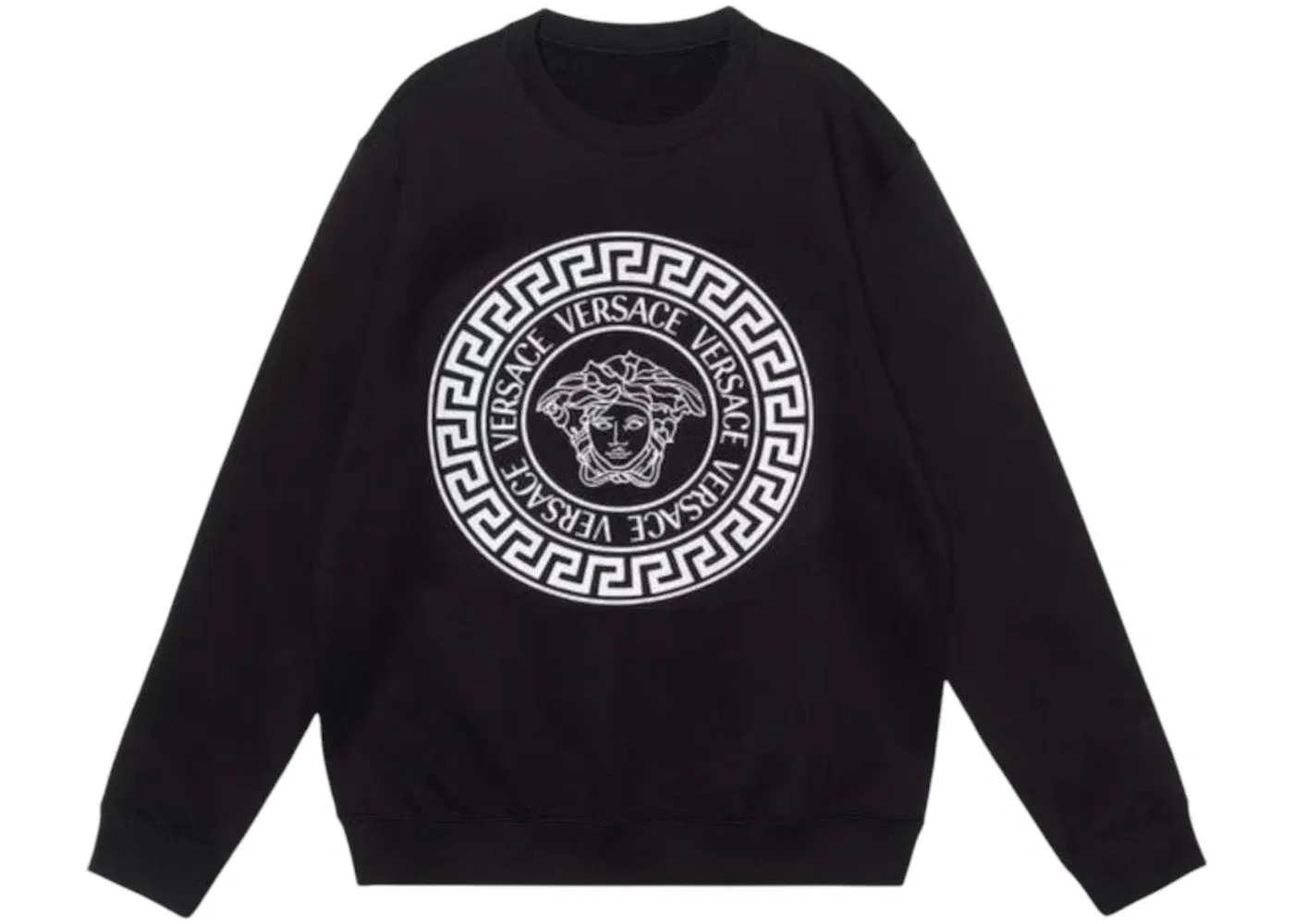 Мужской свитшот с принтом Versace Medusa Logo, Black