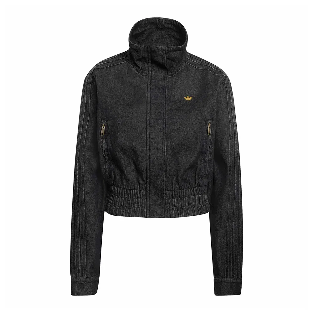 Джинсовая куртка Essentials Adidas Originals, черный — фото 3